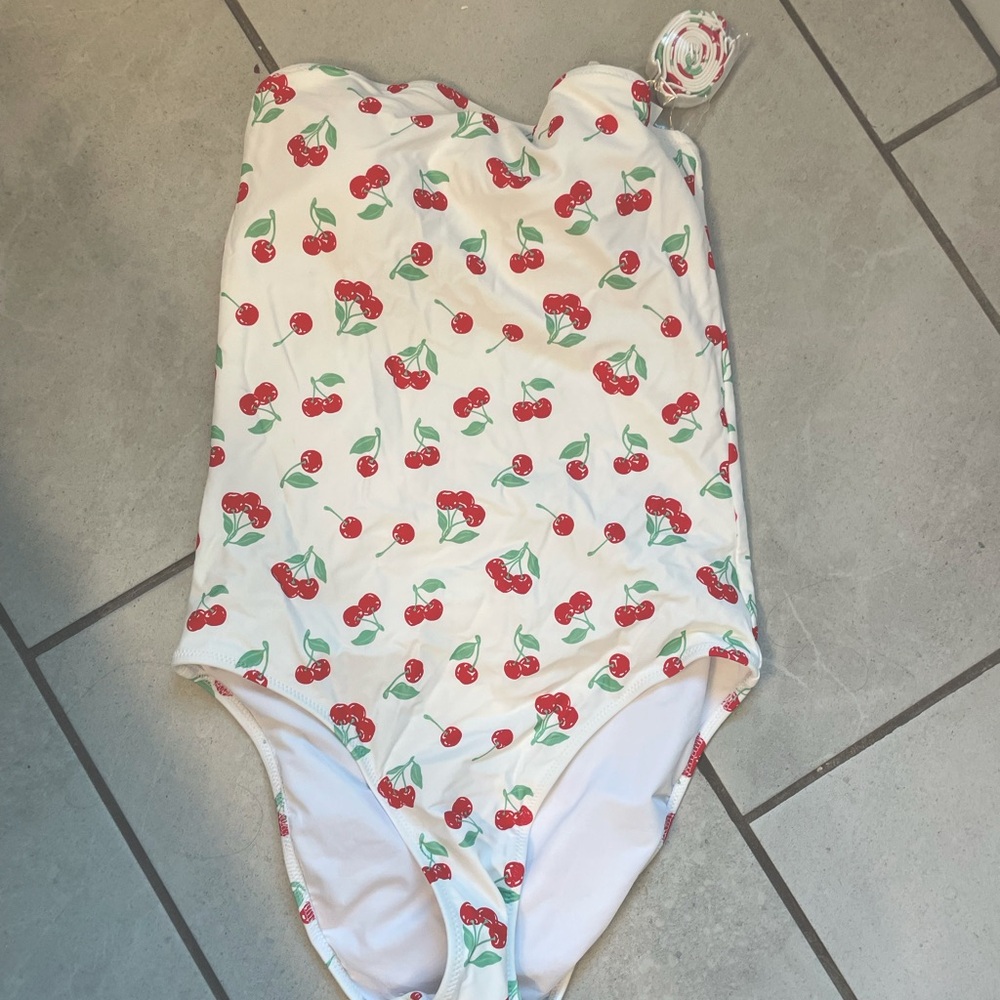 American eagle Cherry one piece swim suit.  NWT